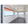 Container-Café-Bar, 6 Meter, 2 x Frontbedienklappe