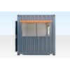 Container-Café-Bar, 6 Meter, 2 x Frontbedienklappe