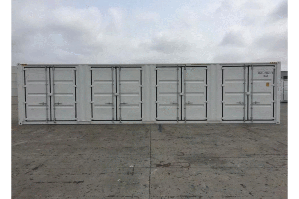 40-Fuß-High-Cube-Container mit vollem Zugang (9’6” HOCH) WEISS „HC“
