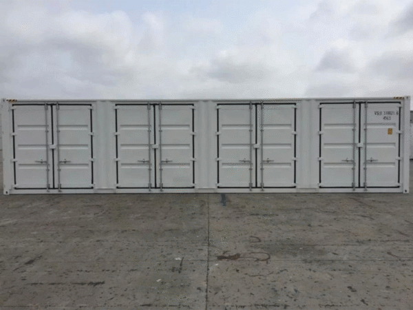 40-Fuß-High-Cube-Container mit vollem Zugang (9’6” HOCH) WEISS „HC“