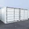 20-Fuß-Container mit offener Seite/Vollzugang, weiß, neu