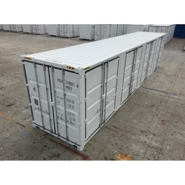 40-Fuß-High-Cube-Container mit vollem Zugang (9’6” HOCH) WEISS „HC“