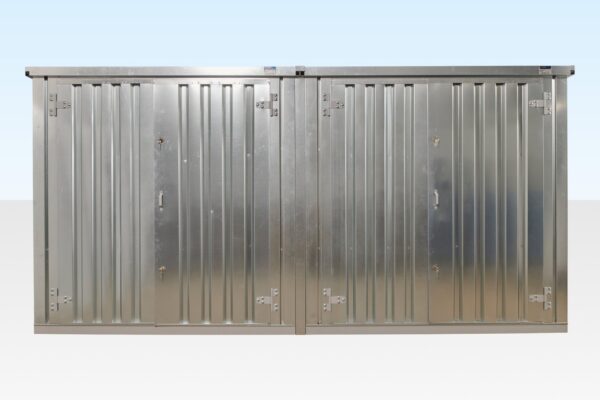 Container-Set mit Flachseitenkupplung 3 m x 4,2 m (verzinkt XL)