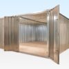 Container-Set mit Flachseitenkupplung 3 m x 4,2 m (verzinkt XL)