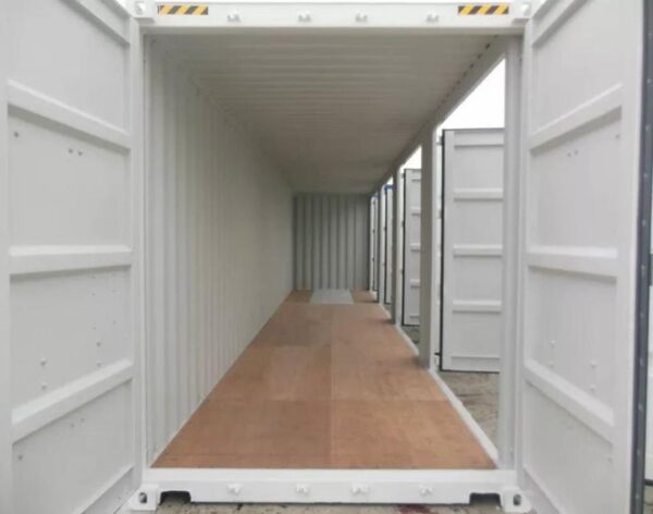 40-Fuß-High-Cube-Container mit vollem Zugang (9’6” HOCH) WEISS „HC“