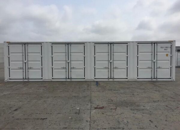 40-Fuß-High-Cube-Container mit vollem Zugang (9’6” HOCH) WEISS „HC“