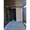 20-Fuß-Container mit offener Seite / Vollzugriff, schwarz