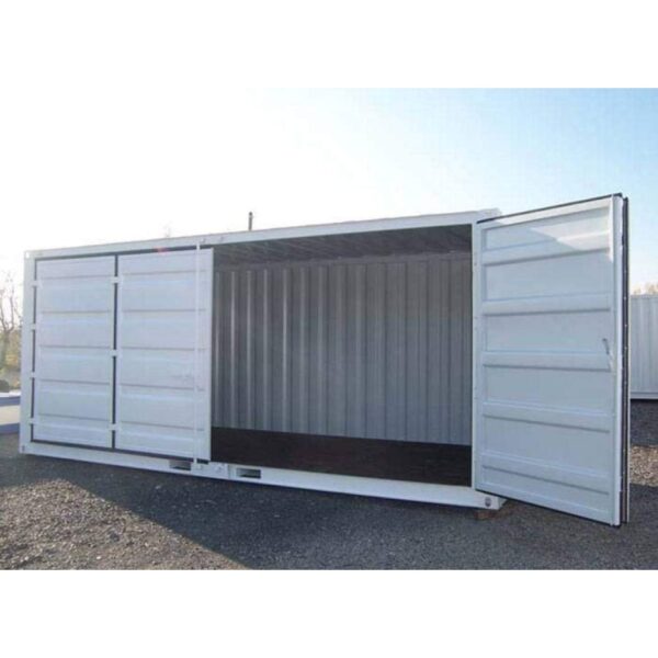 20-Fuß-Container mit offener Seite / Vollzugang, weiß