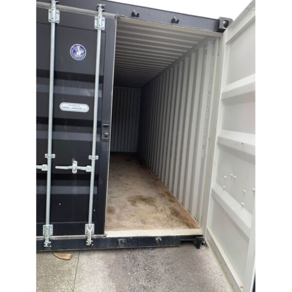 20-Fuß-Lagercontainer, Selbstlagerungscontainer, Schwarz