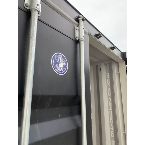 20-Fuß-Lagercontainer, Selbstlagerungscontainer, Schwarz