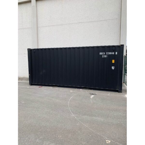 20-Fuß-Lagercontainer, Selbstlagerungscontainer, Schwarz