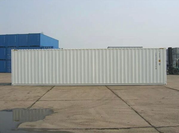 40-Fuß-High-Cube-Wohnwagen, weiß
