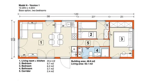 Mobilheim 37 m² – 42 m²