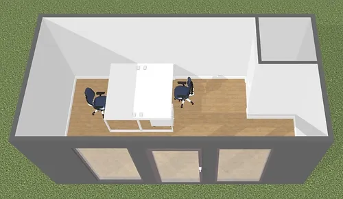 Gewerbebürocontainer 18 m²