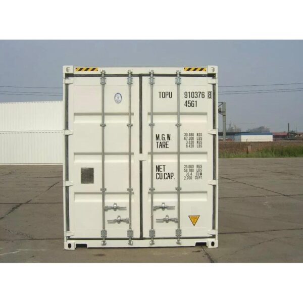 40-Fuß-High-Cube-Wohnwagen, weiß