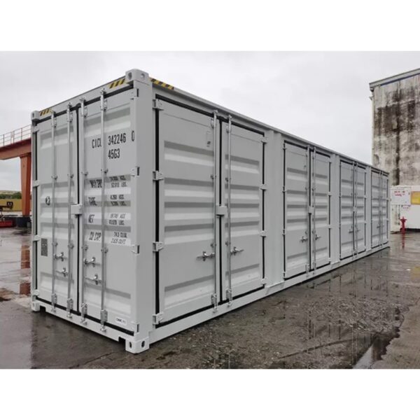 40-Fuß-High-Cube-Container mit vollem Zugang, schwarz
