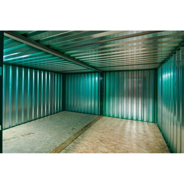Containerset mit flachen Seitenwänden, 3 m x 4,2 m (pulverbeschichtet)