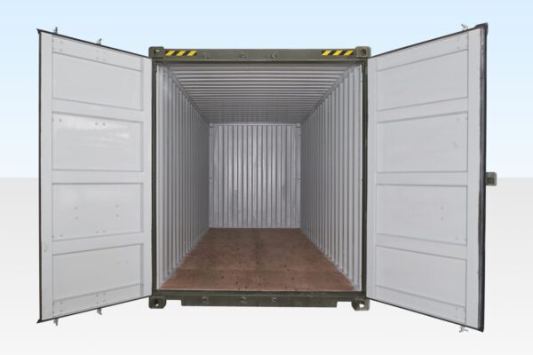 40-Fuß-High-Cube-Schrank, weiß, mit seitlicher Öffnung – Neu