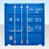 20-Fuß-Self-Storage-Container mit Bambus BLAU (RAL 5010)