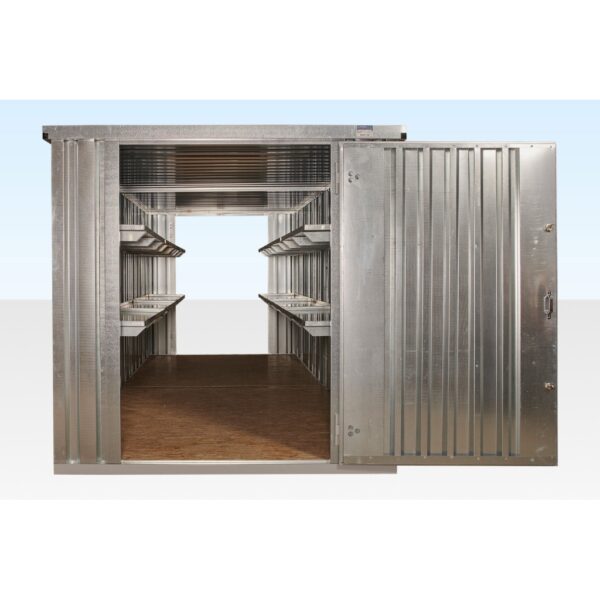 Containerverpackung 6 m x 2,1 m mit Kupplung an den Enden (verzinkt)