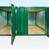 Containerset mit flachen Seitenwänden, 3 m x 4,2 m (pulverbeschichtet)