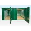 Containerset mit flachen Seitenwänden, 3 m x 4,2 m (pulverbeschichtet)