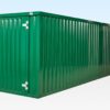 Flache Containerverpackung 8 m x 2,1 m mit Endverbindern (pulverbeschichtet)
