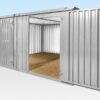 Containersatz mit Flachseitenkupplung von 4 m x 4,2 m (verzinkt)