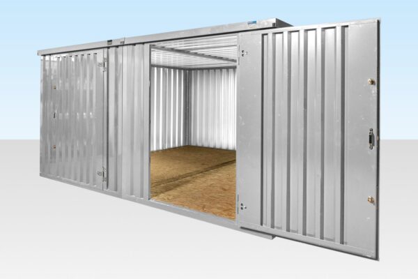 Containersatz mit Flachseitenkupplung von 4 m x 4,2 m (verzinkt)
