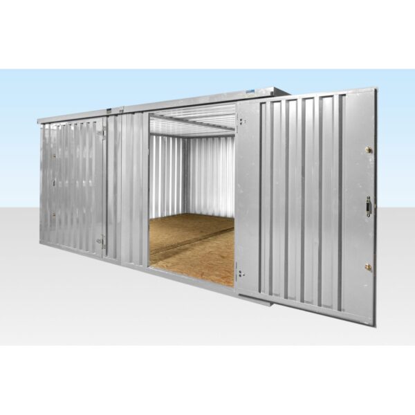 Containersatz mit Flachseitenkupplung von 4 m x 4,2 m (verzinkt)