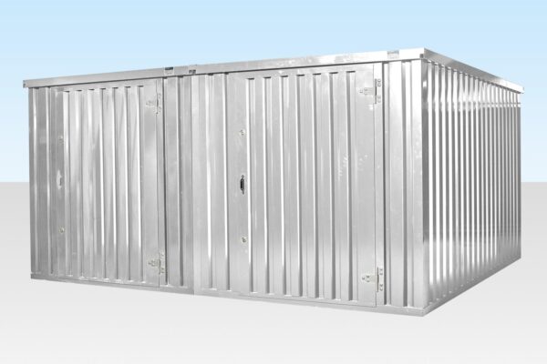 Containersatz mit Flachseitenkupplung von 4 m x 4,2 m (verzinkt)