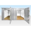 Containersatz mit Flachseitenkupplung von 4 m x 4,2 m (verzinkt)