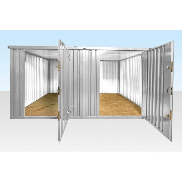 Containersatz mit Flachseitenkupplung von 4 m x 4,2 m (verzinkt)