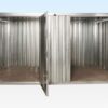 Spielplatzgeräte in Containerform mit flacher Seitenverbindung 3 m x 4,2 m (verzinkt)