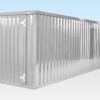Containerverpackung 8 m x 2,1 m mit Kupplung an den Enden (verzinkt)