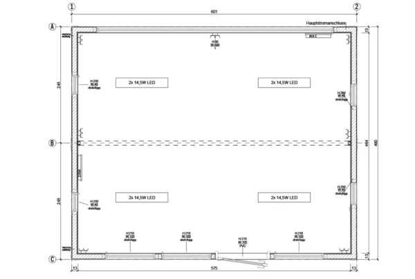 Doppelbürocontainer B2-NL (29,4 m²)