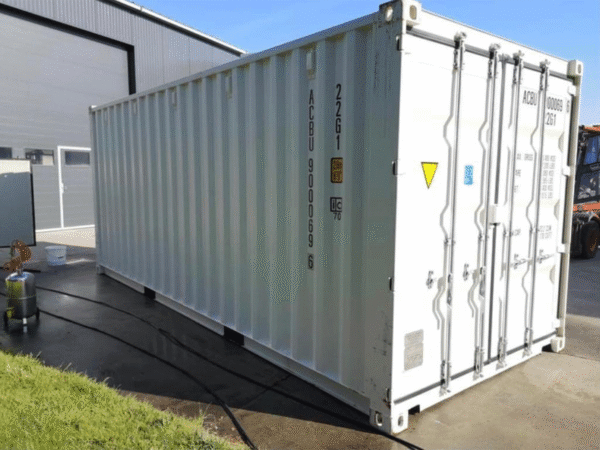 20-Fuß-Container, weiß (Einwegfahrt), 30 Tonnen