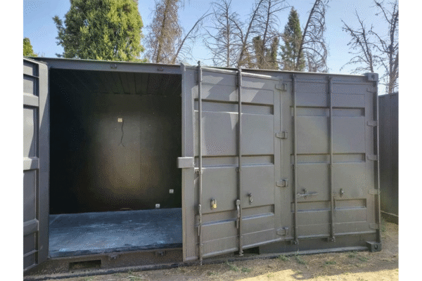 20-Fuß-Container mit offener Seite / Vollzugriff, schwarz