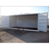 20-Fuß-Container mit offener Seite / Vollzugang, weiß