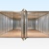 Container-Set mit Flachseitenkupplung 3 m x 4,2 m (verzinkt XL)