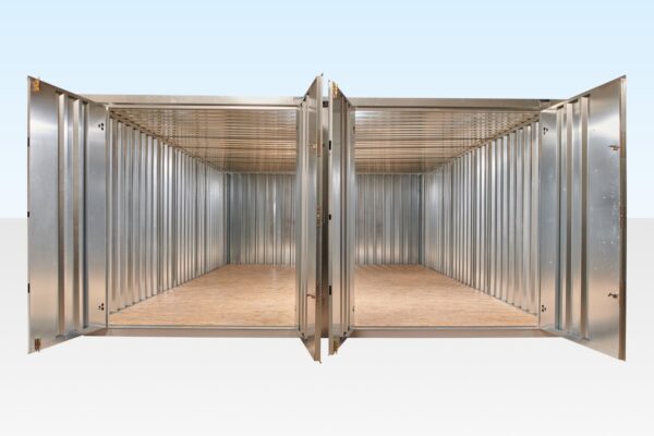Container-Set mit Flachseitenkupplung 3 m x 4,2 m (verzinkt XL)