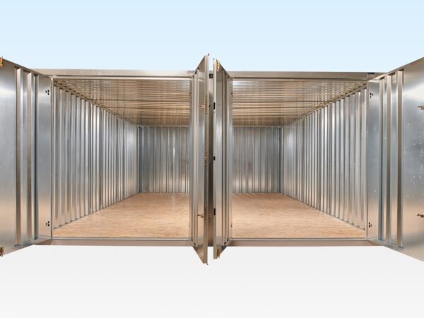 Container-Set mit Flachseitenkupplung 3 m x 4,2 m (verzinkt XL)