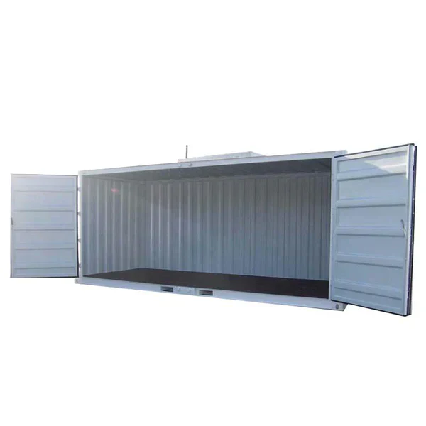 20-Fuß-Container mit offener Seite/Vollzugang, weiß, neu