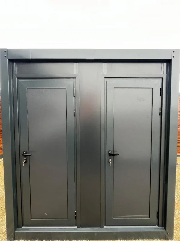 Contenedor sanitario WC + Ducha conectable Gris