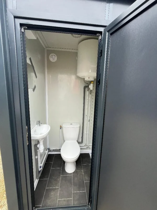 Contenedor sanitario WC + Ducha conectable Gris