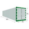 Neuer 40-Fuß-Seecontainer