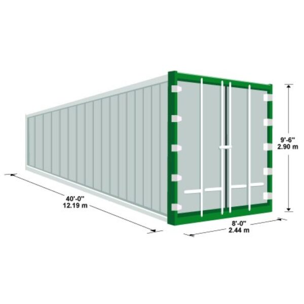 Neuer 40-Fuß-Seecontainer