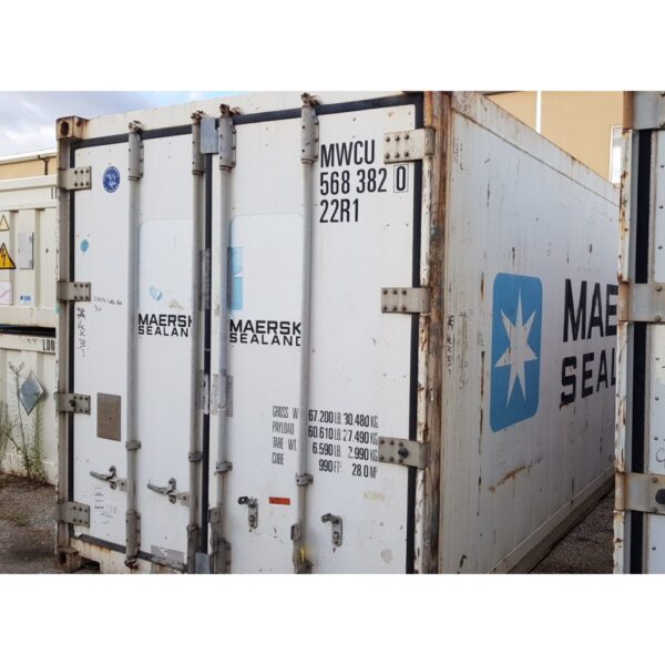 Kühlcontainer, 20 Fuß, Klasse B, max. Zuladung 27500 kg