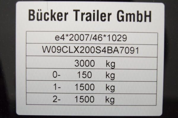 Bucker Careliner XL Schwarze Unterseite