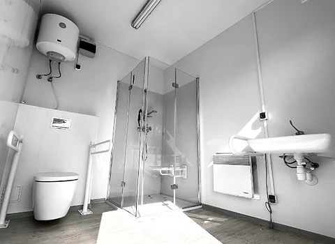 10-Fuß-Sanitärcontainer (7,35 m²)